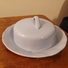 Rare Vintage Butter Dish with Lid Lupin Petal Grindley