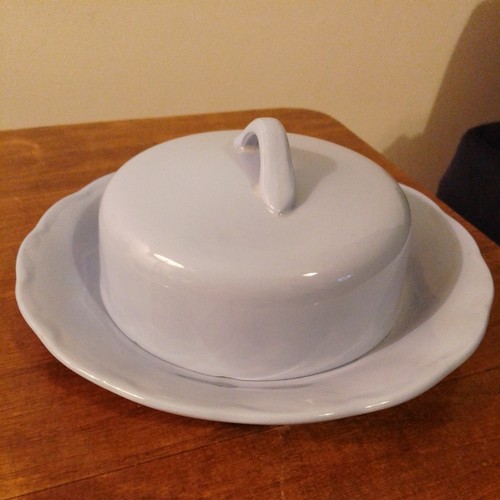 Rare vintage butter dish with - butter,