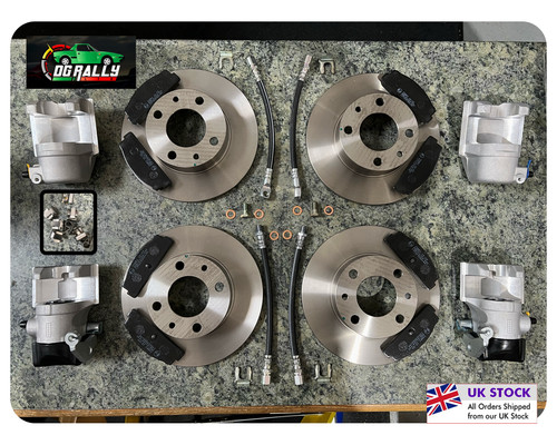 Front rear brake kit - rear, fiat