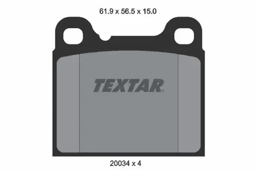 Brake pads 2003402 textar - pads,