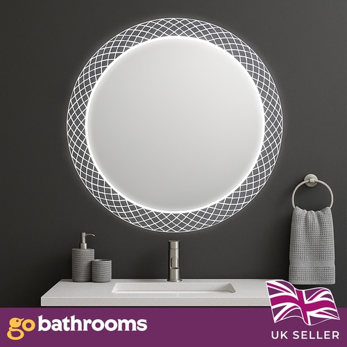 Round led bathroom mirror - bathroom,