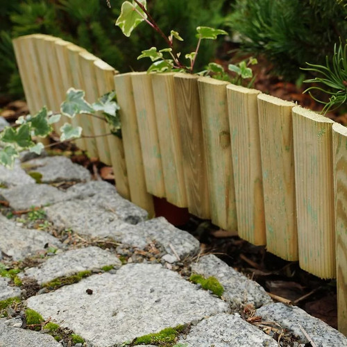 Border picket fence - fence, edging