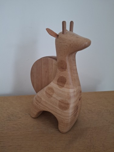 Dunelm wooden giraffe - wooden,