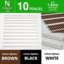 N Gauge Picket Fence x10 multi