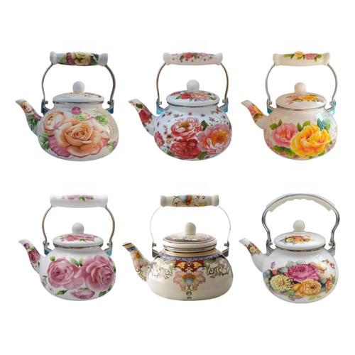 Enamel teapot chinese - 2.5l,