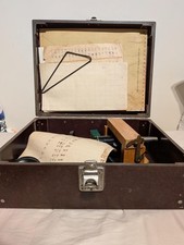 Vintage Casella (London) mechanical recording cup anemometer with a clock-driven