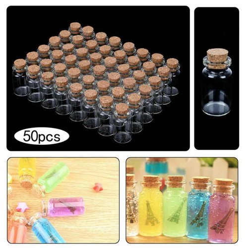 50pcs clear glass - 50pcs, bottles