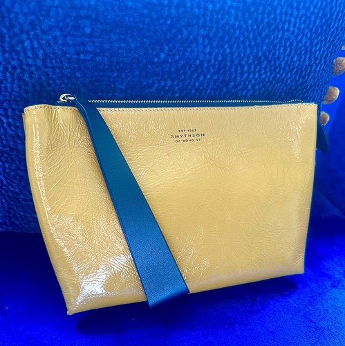Luxury leather zip clutch - leather, bag