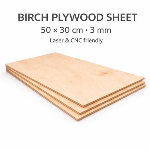 Birch plywood sheet 3mm - birch,