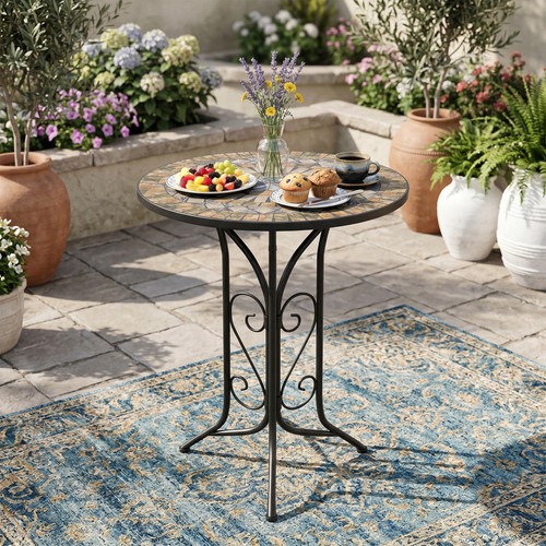 Outdoor mosaic bistro 60cm - mosaic,