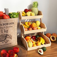 2/3 Tier Bamboo Fruit Basket