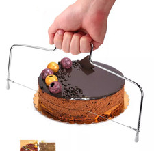 NEW CAKE CUTTER SLICER LINE BREAD WIRE CUTTING LEVELLED DECORATOR BAKING TOOL