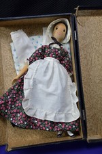 Vintage Wooden Polly Shorrock  Doll Alice Wainwright w/ Extra Clothes Set