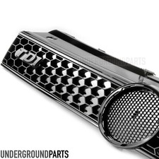 VW POLO 6R TDI GLOSS BLACK HONEYCOMB GTI GRILLE FRONT RADIATOR BUMPER UPPER TOP