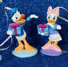 SET OF 2 DISNEY CHRISTMAS TREE DECORATIONS DONALD AND DAISY