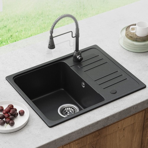 Horow black granite composite - black,