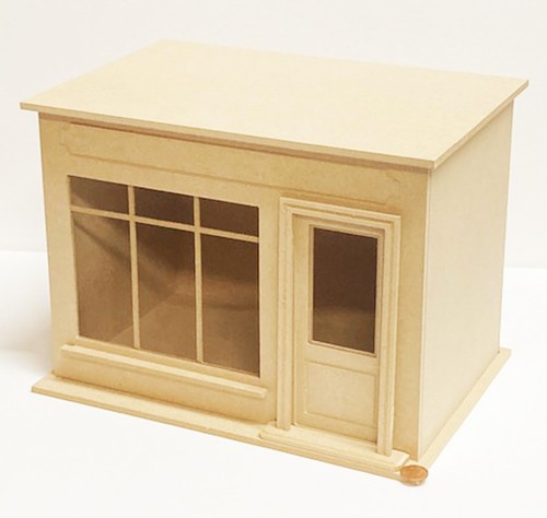 Dolls house wooden shop box - dolls,