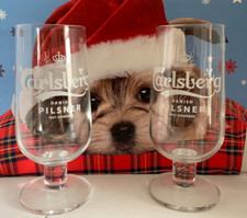 Carlsberg Pint Glasses x 2