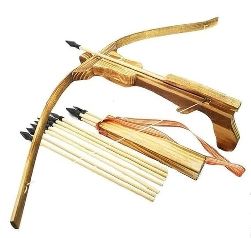 Handicraft wooden toy crossbow - toy,