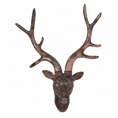 Resin deer head wall - resin, ornament