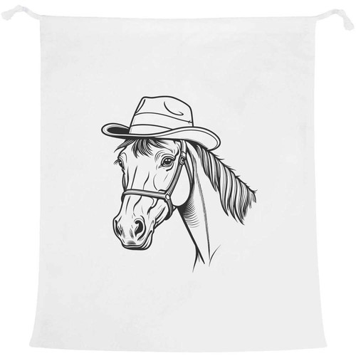 Horse with hat - laundry, /