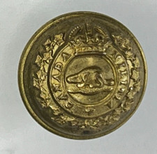 WW2 Canada Militia Brass Button 19 mm
