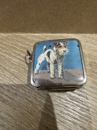 Vintage square metal-cased