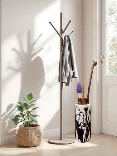 Black white umbrella stand - black,