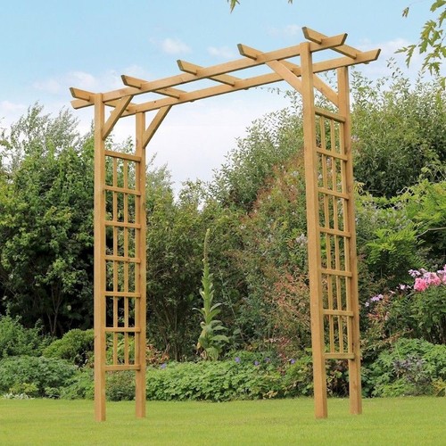 Superb garden arch - garden, wooden