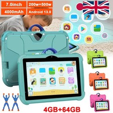 NEW Kids Tablet 7 Inch, Android, 4GB+64GB Storage, Bundle, WIFI, Free Case 2025