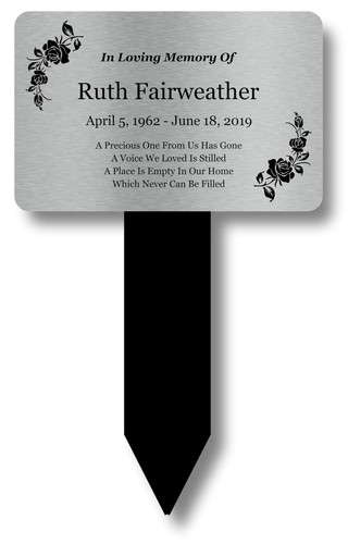 Personalised silver memorial - personalised,