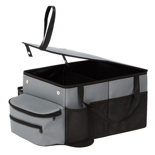 Dark gray car seat - dark, organizer