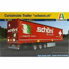 ITALERI 3918 Curtainside Trailer "Schoni" Model Truck Kit 1:24 Scale