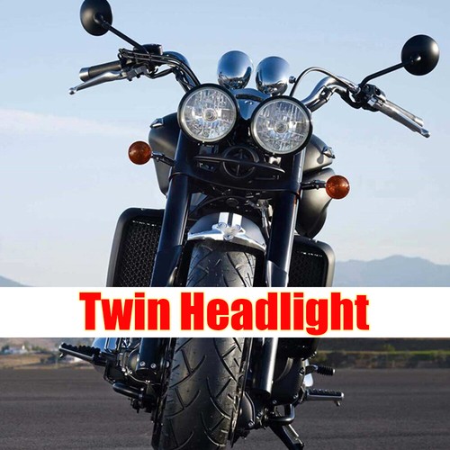 Motorcycle twin headlight dual - twin,