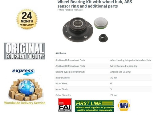 Rear axle wheel bearing for - 1x,