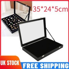 Black Elegant Badge Display Case For Military Medal Jewelry Pin Collection HOT