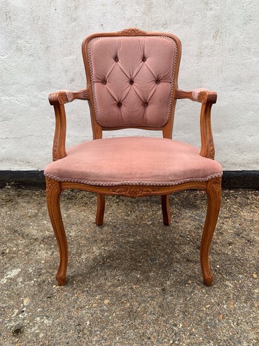 French louis style pink - , fabric