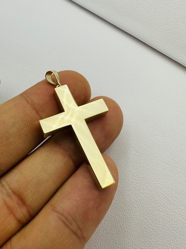9ct gold solid large - solid,