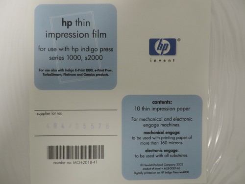 Pack thin impression - hp,