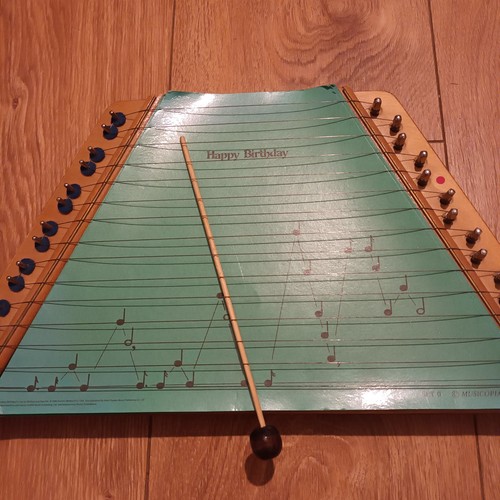 Wooden lap harp - wooden, harp/zither
