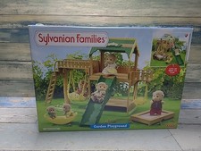 Sylvanian Families Garden Playground Set Boxed (Missing Trampoline)
