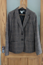 WOMENS H&M CLASSIC TWEED BROWN