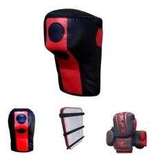 Boxing Punch Bag MMA Training Wall Iron Bracket Focus Pad Strike Kick Pad Gloves