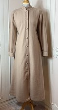 New+Tags David Nieper Luxury Soft Fleece Button Front Long Dressing Gown M 14 16