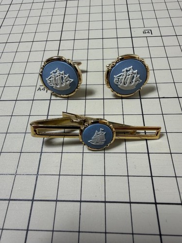 Wedgwood jasper cufflinks - jasper,