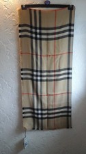 Designer lightweight scarf large nova check