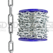3mm-10mm Strong Galvanised Heavy Duty Steel Link Chain Lock for Bike, Gate