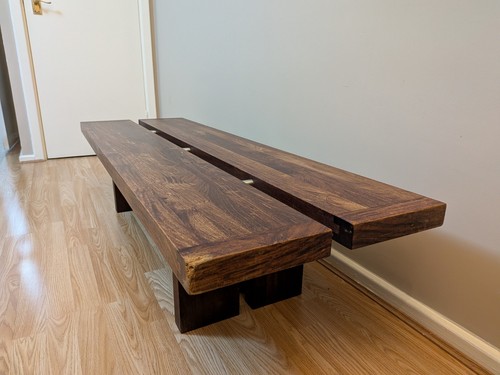 Rustic solid wood - 🪵, bench