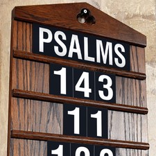 PSALMS - Church Hymn Board