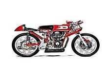 A4 Photo Motorbike Moto Morini
